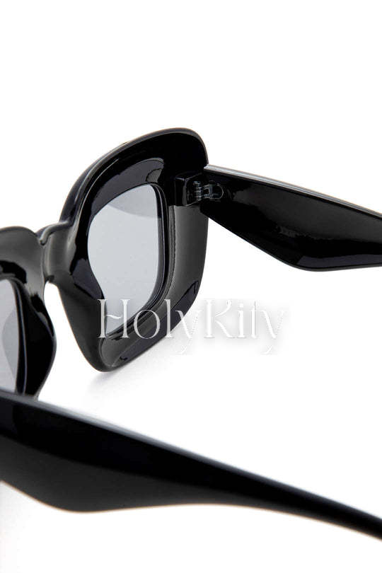 Lunettes de soleil carrées gonflées 