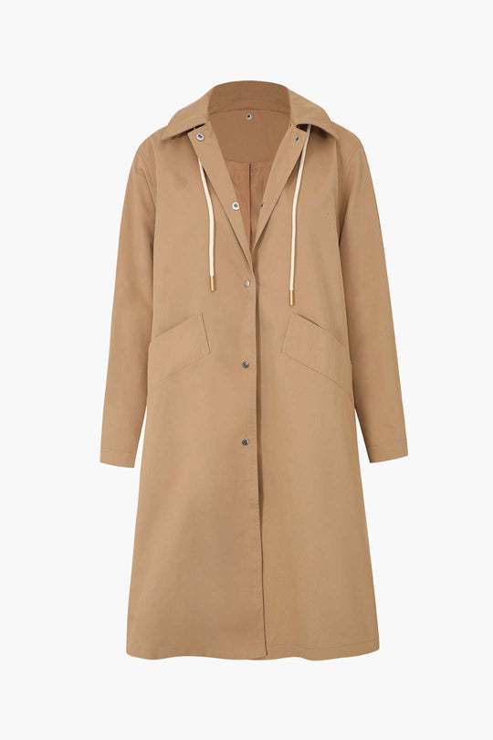 Manteau à capuche amovible 