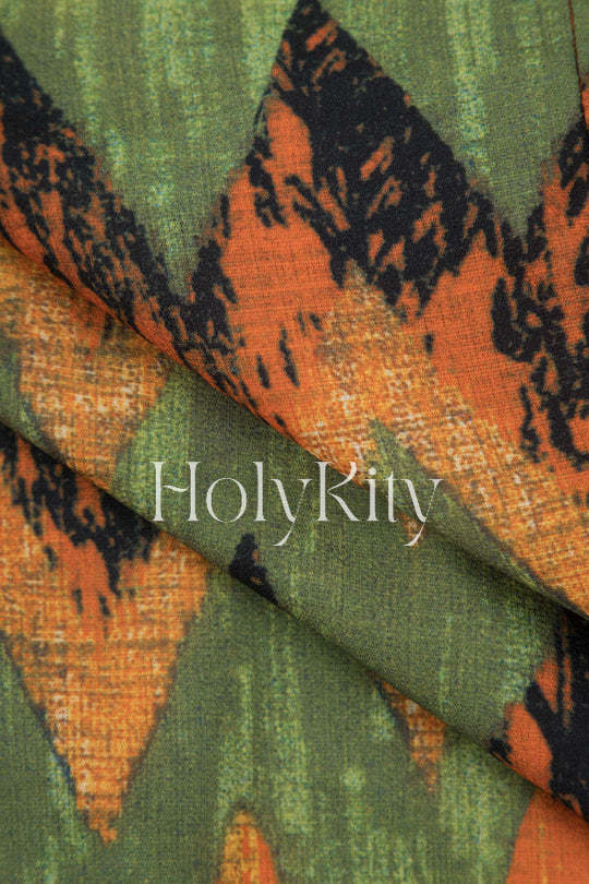 Printed Knot Mini Skirt