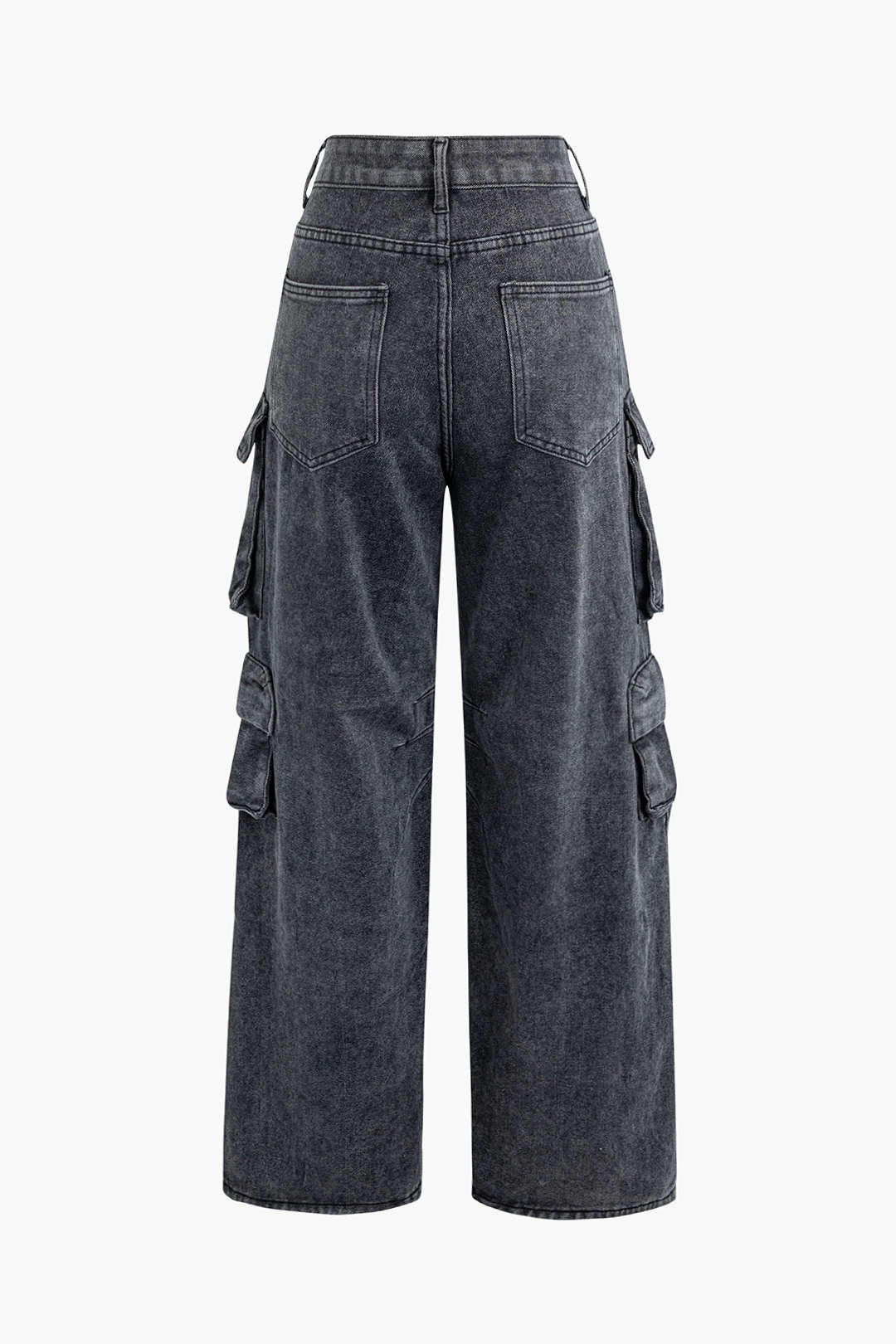 Multi Pocket Straight Leg Cargo Jeans