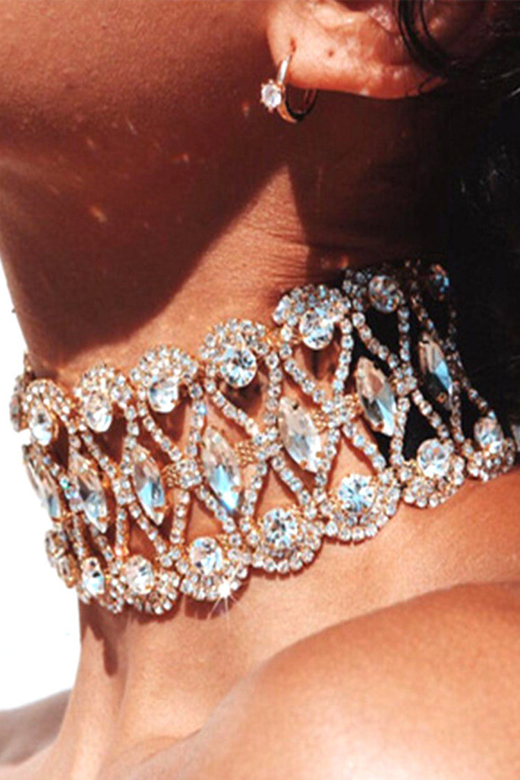 rhinestone necklace