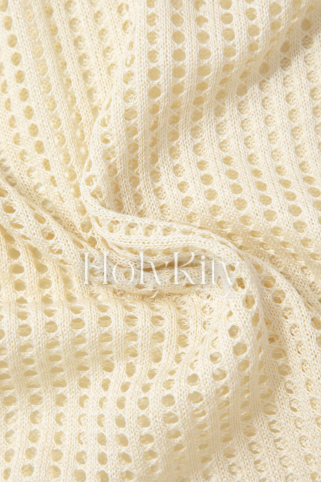 Ärmelloses Maxikleid mit offenem Strickmuster 