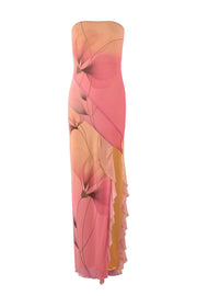 Sexy tube top maxi dress