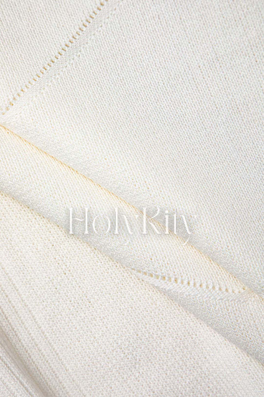 Mock Neck Knit Sleeveless Tank Top