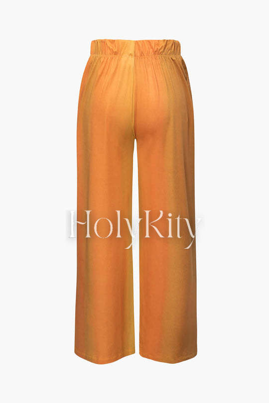 Pantalon droit tie-dye 
