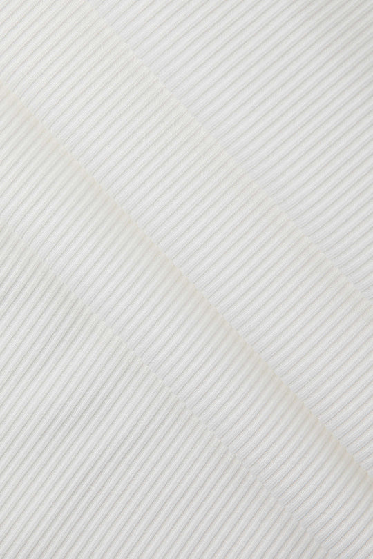 Rückenfreies Maxikleid aus Rippstrick mit Bindebändern 