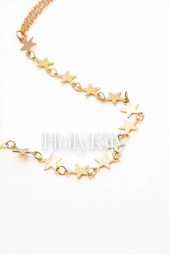 Collier Lariat en Y avec breloque étoile