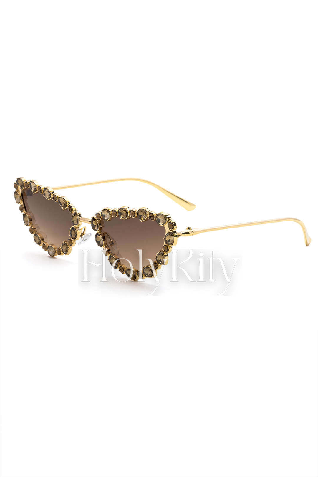 Cat Eye Crystal-embellished Butterfly Sunglasses