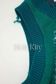 Fringe Hem Knit Tank Top