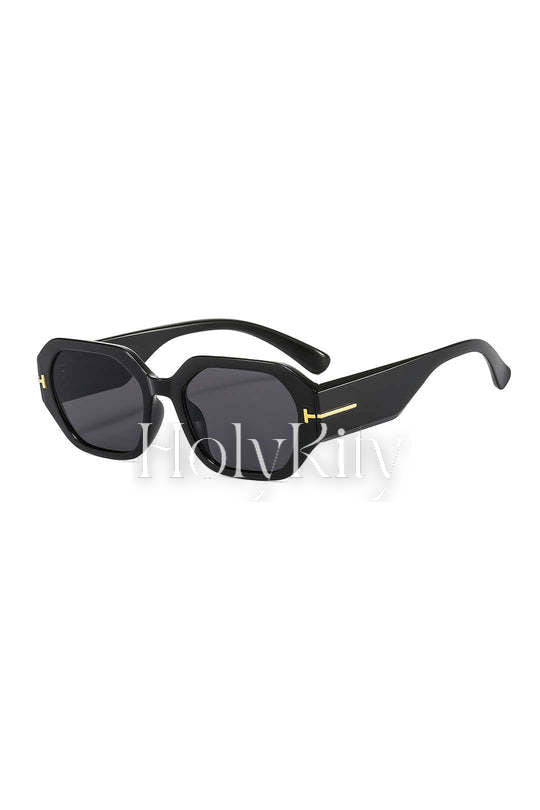 Lunettes de soleil à monture rectangulaire 