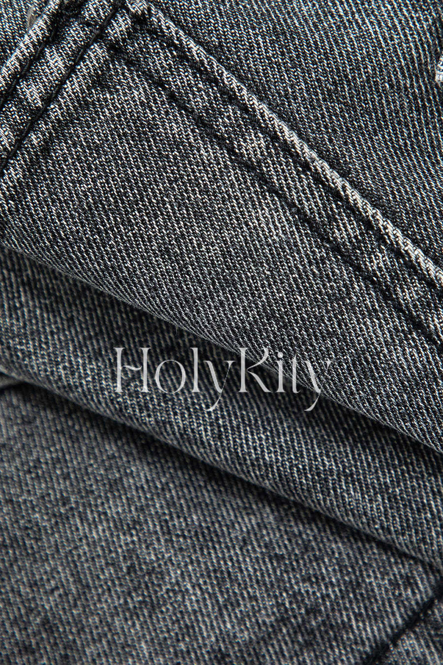 Mini-jupe cargo en jean à poches multiples 