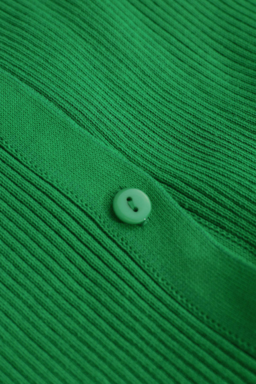 Robe longue boutonnée côtelée à manches coquillages