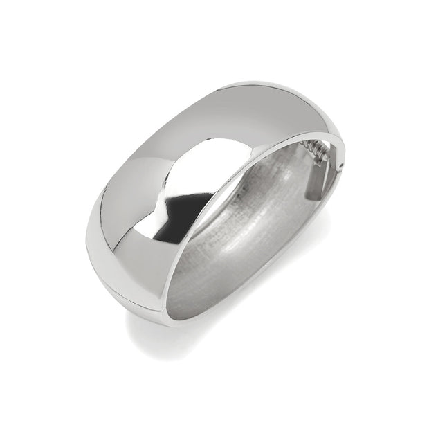 Classic Drum Mirror Spring Open Wide Bracelet