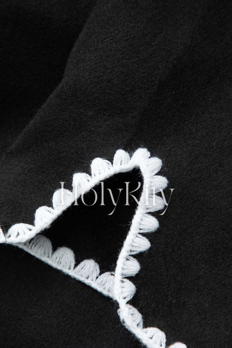 Contrast Trim Button Up Long Coat