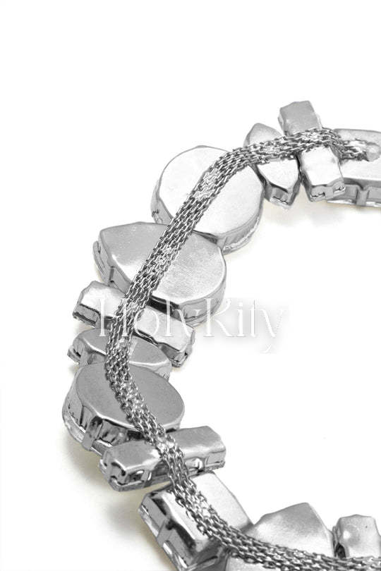 Collier ras du cou en cristal 