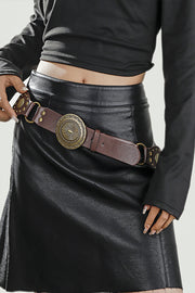 Fashionable Hollow Ring Versatile Beaded Belt for Women