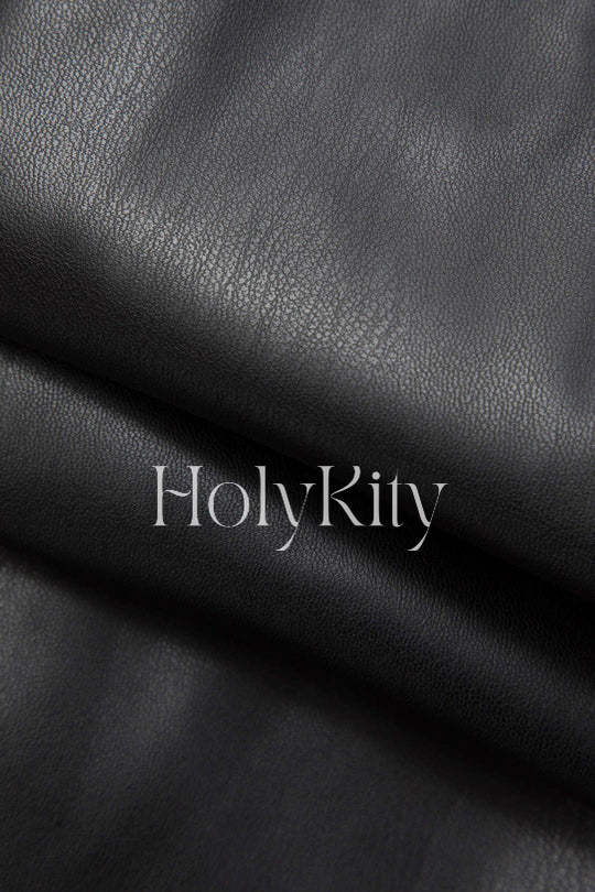 Faux Leather Straight Leg Pants