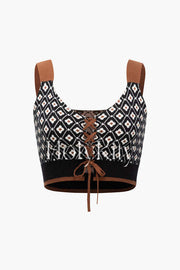 Floral Tie Front Cami Top