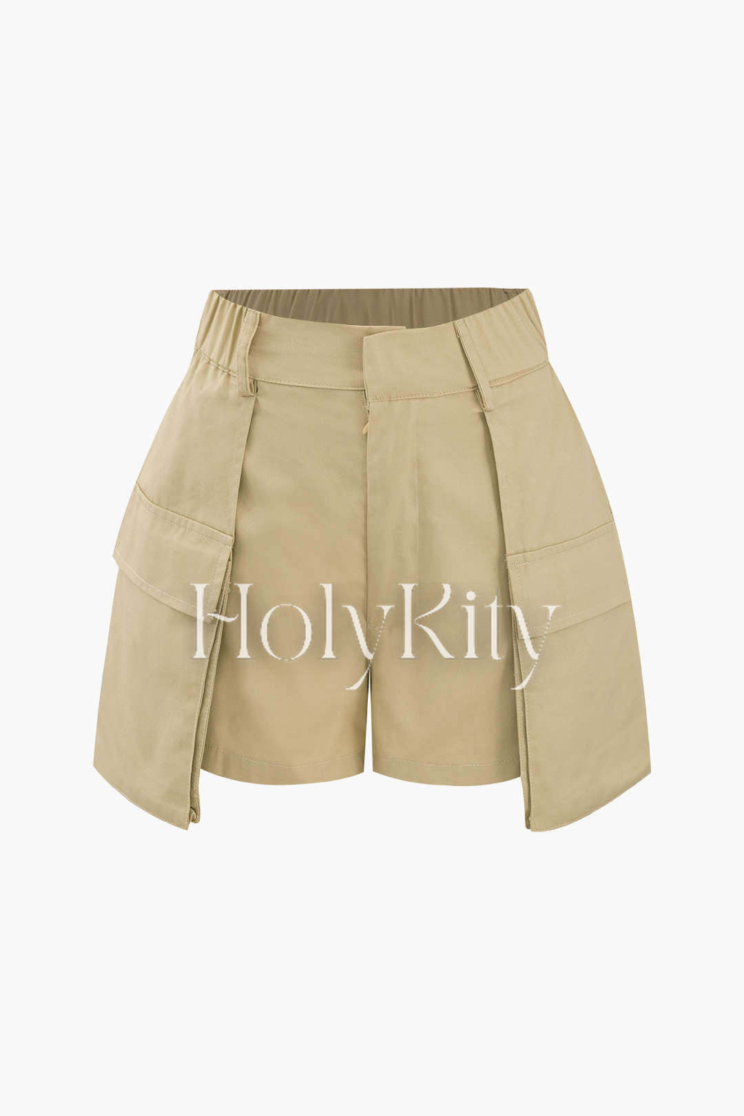 Short de costume à poches plissées