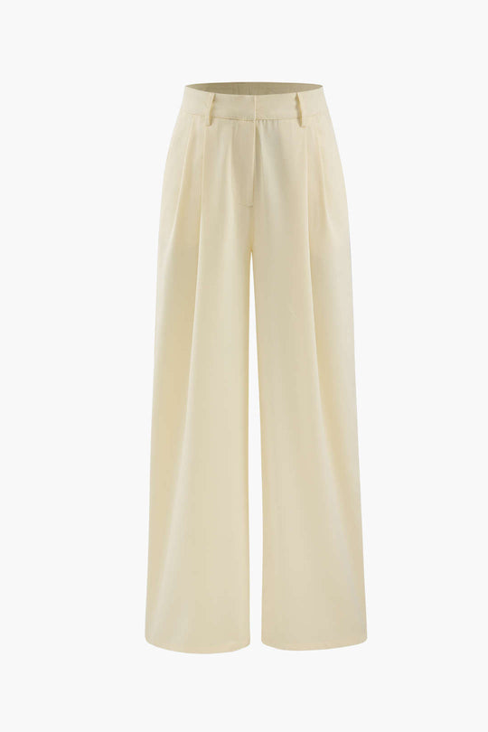 Wide Leg Suit Pants