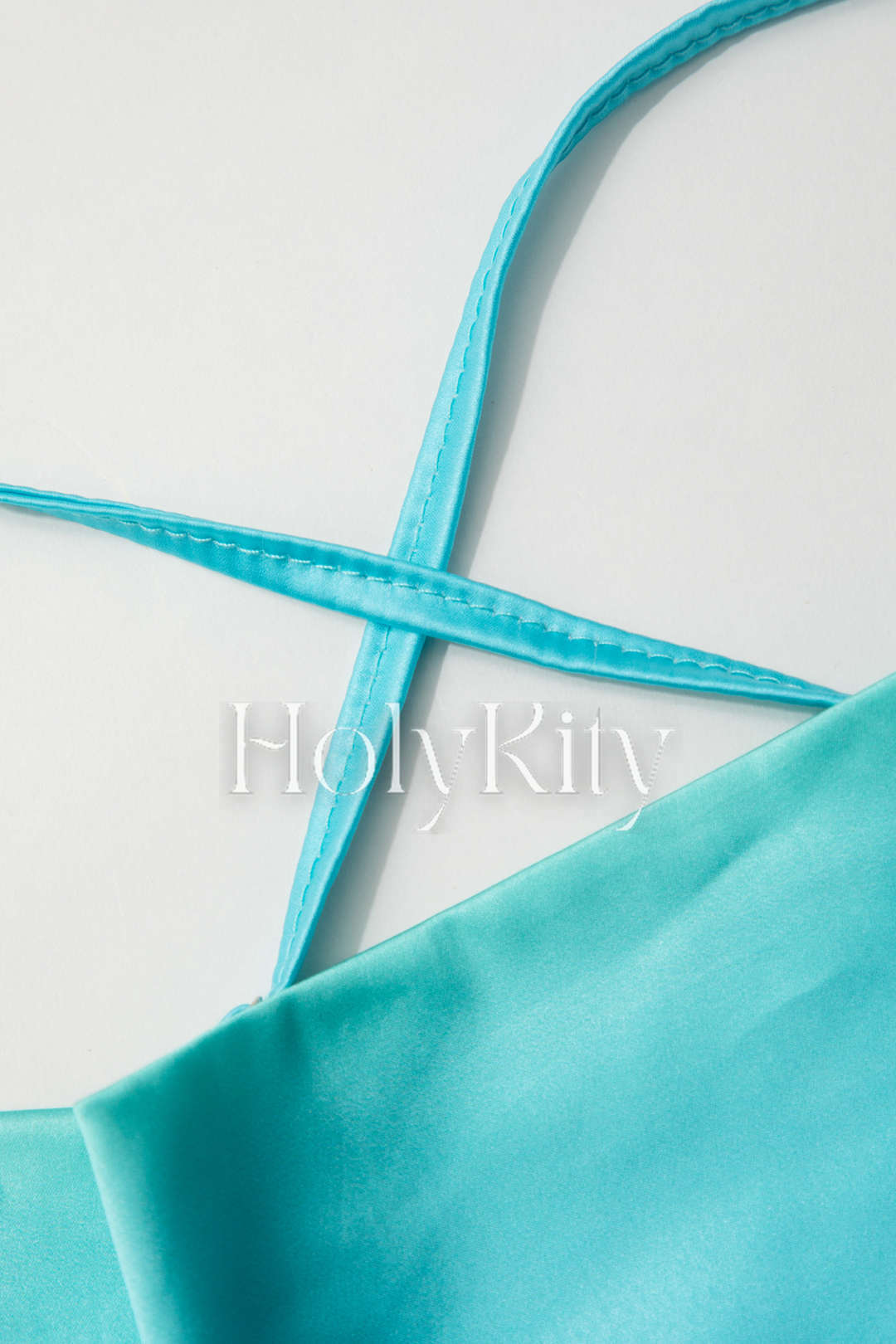 Set aus Camisole-Top und Midirock aus Satin mit Wasserfallausschnitt in Ombré-Optik 