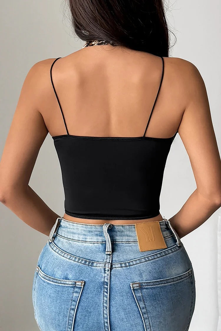Leopard Print Halter Neck Cutout Sleeveless Corset