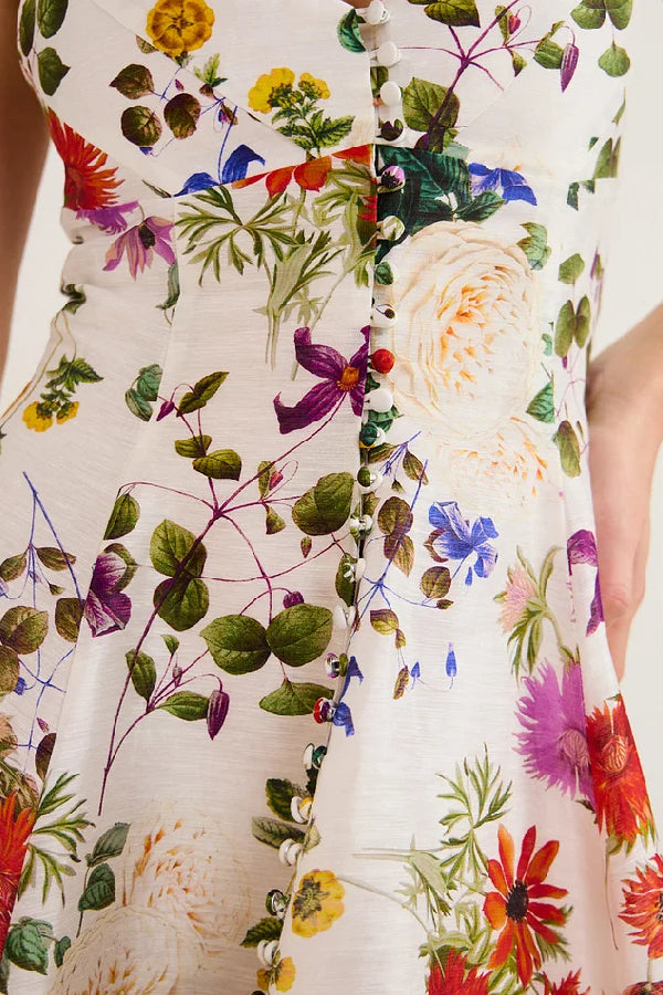 Midi Dress in Enchanted Floral
