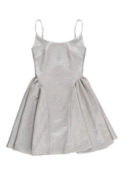 SEQUIN U NECK A-LINE COCKTAIL PARTY SLIP MINI DRESSES