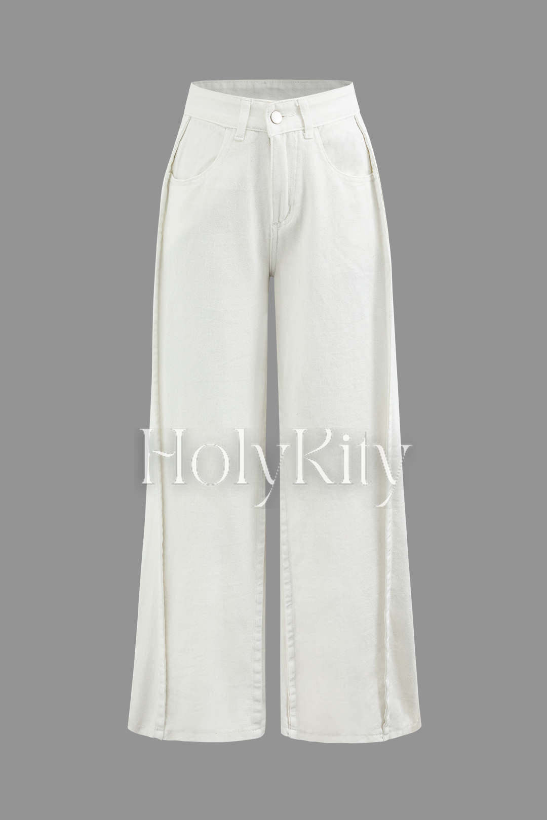 Seam Detail Pocket Wide Leg Pants