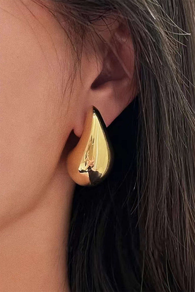 Boucles d'oreilles pendantes en métal 