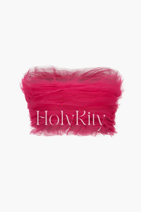 Haut tube en tulle 