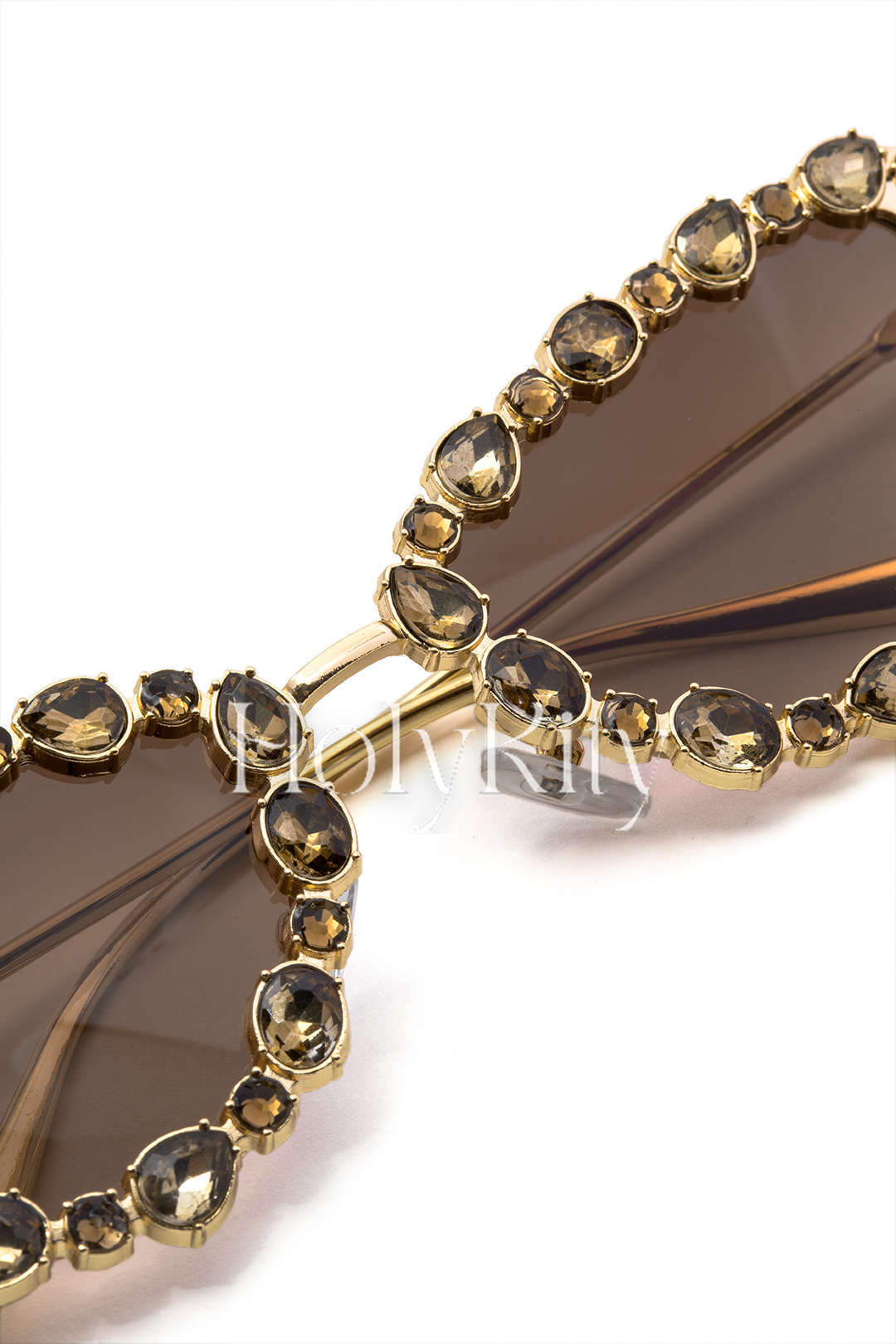 Cat Eye Crystal-embellished Butterfly Sunglasses
