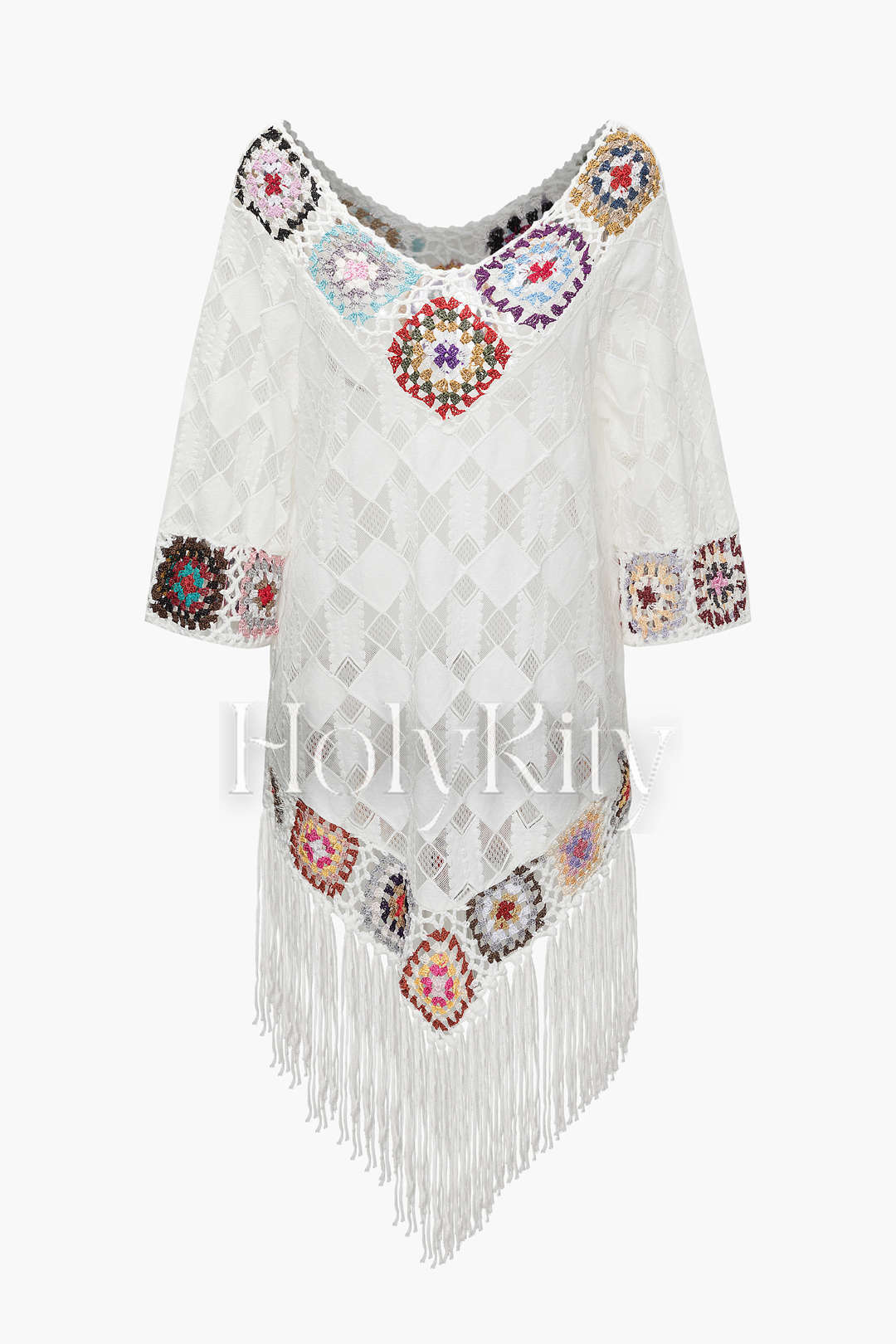 Crochet Tassel Hem Cover-up