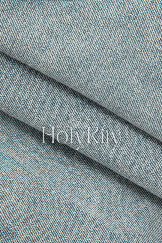 Denim Cargo Mini Skirt