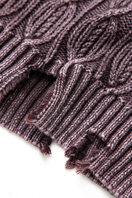Haut en tricot sans manches effet vieilli 