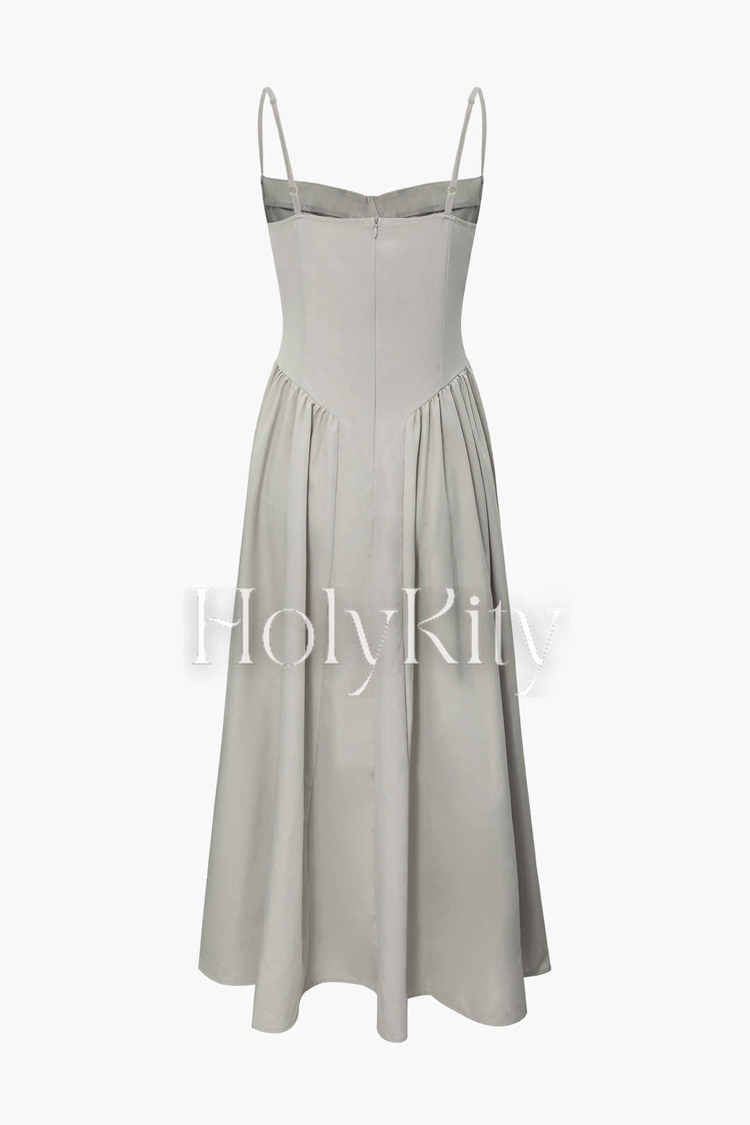 Midi-Slipkleid mit Seitentaschen 