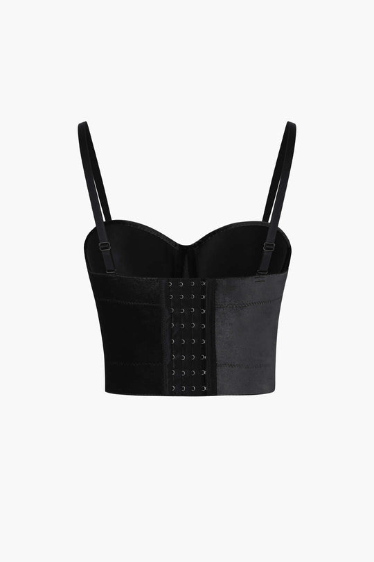 Bustier-Camisole aus Samt 