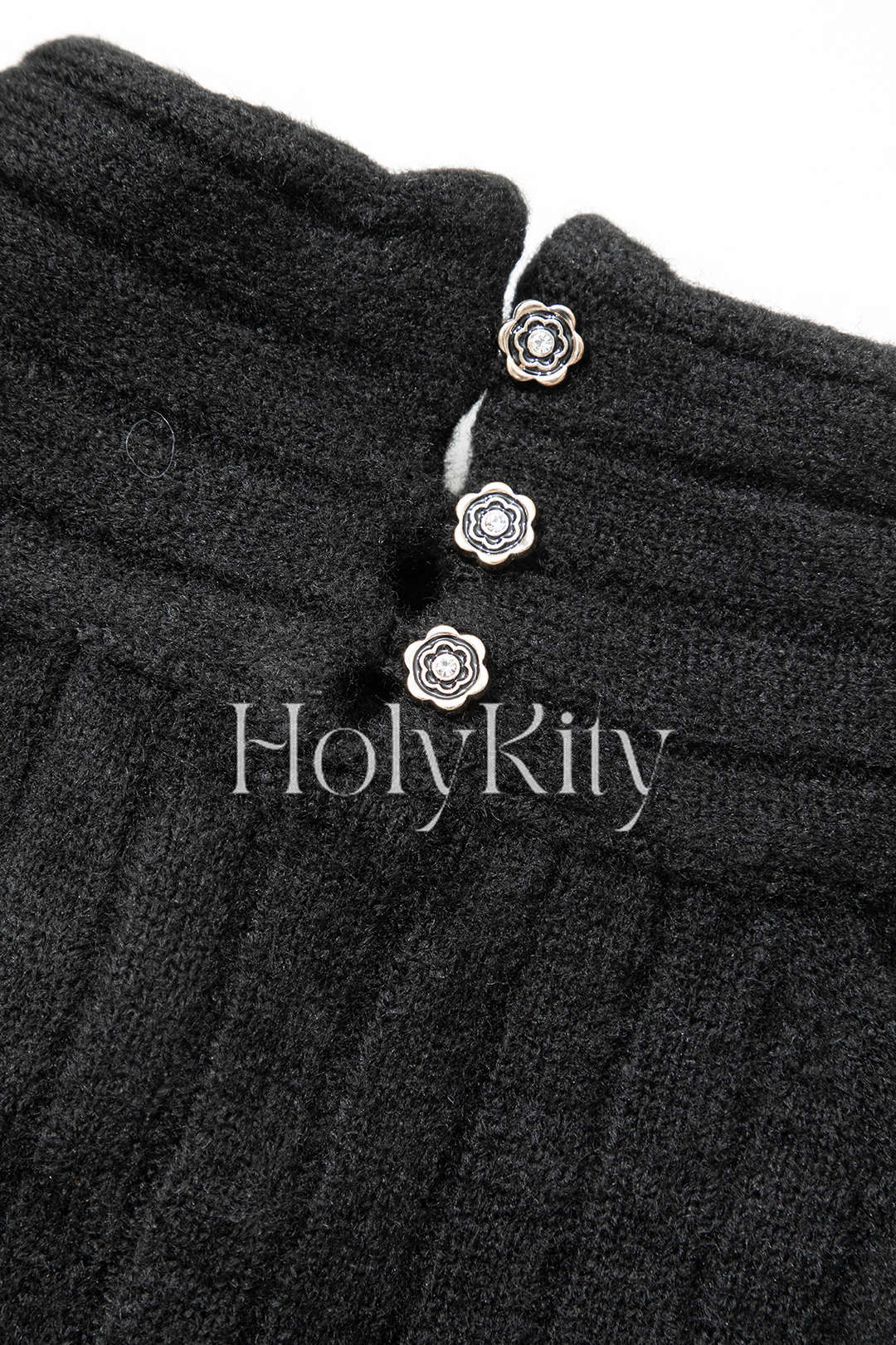 Mock Neck Twist Front Cut Out Knit Top