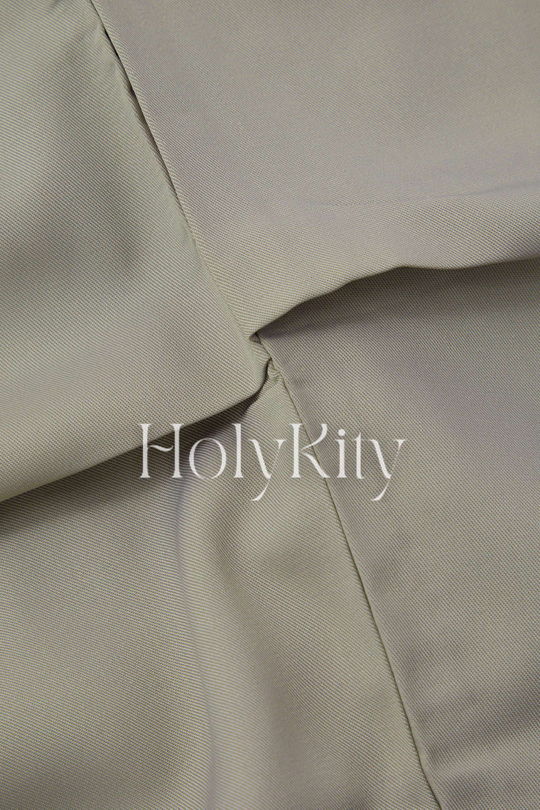 Solid Ruched Split Skirt