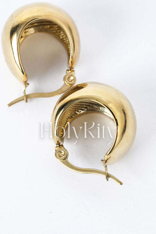 Curved Hoop Earrings