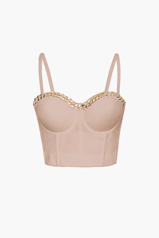 Bustier-Korsett mit Kettendetail 