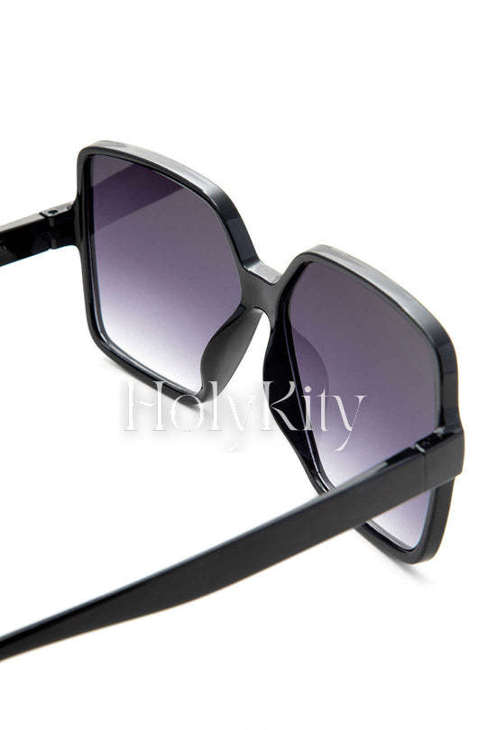 Lunettes de soleil carrées surdimensionnées 