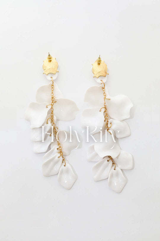 Orchid Petals Drop Earrings