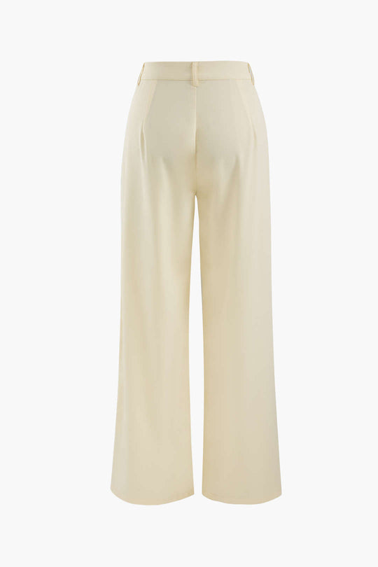 Wide Leg Suit Pants