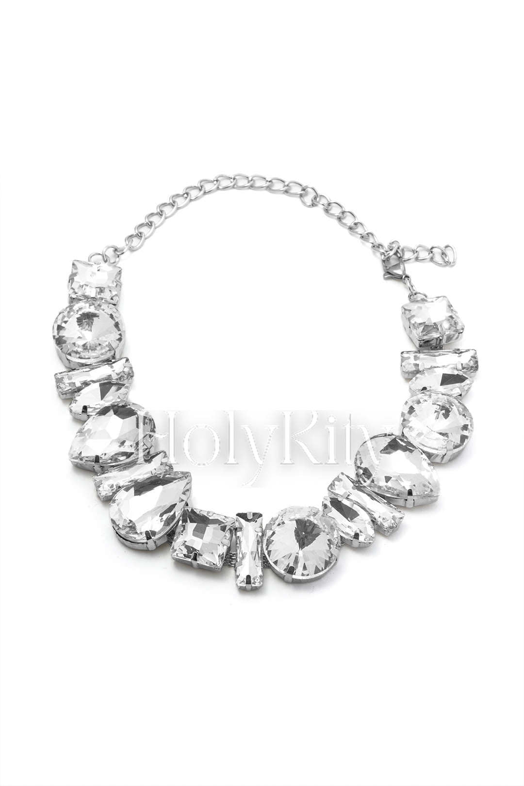 Collier ras du cou en cristal 