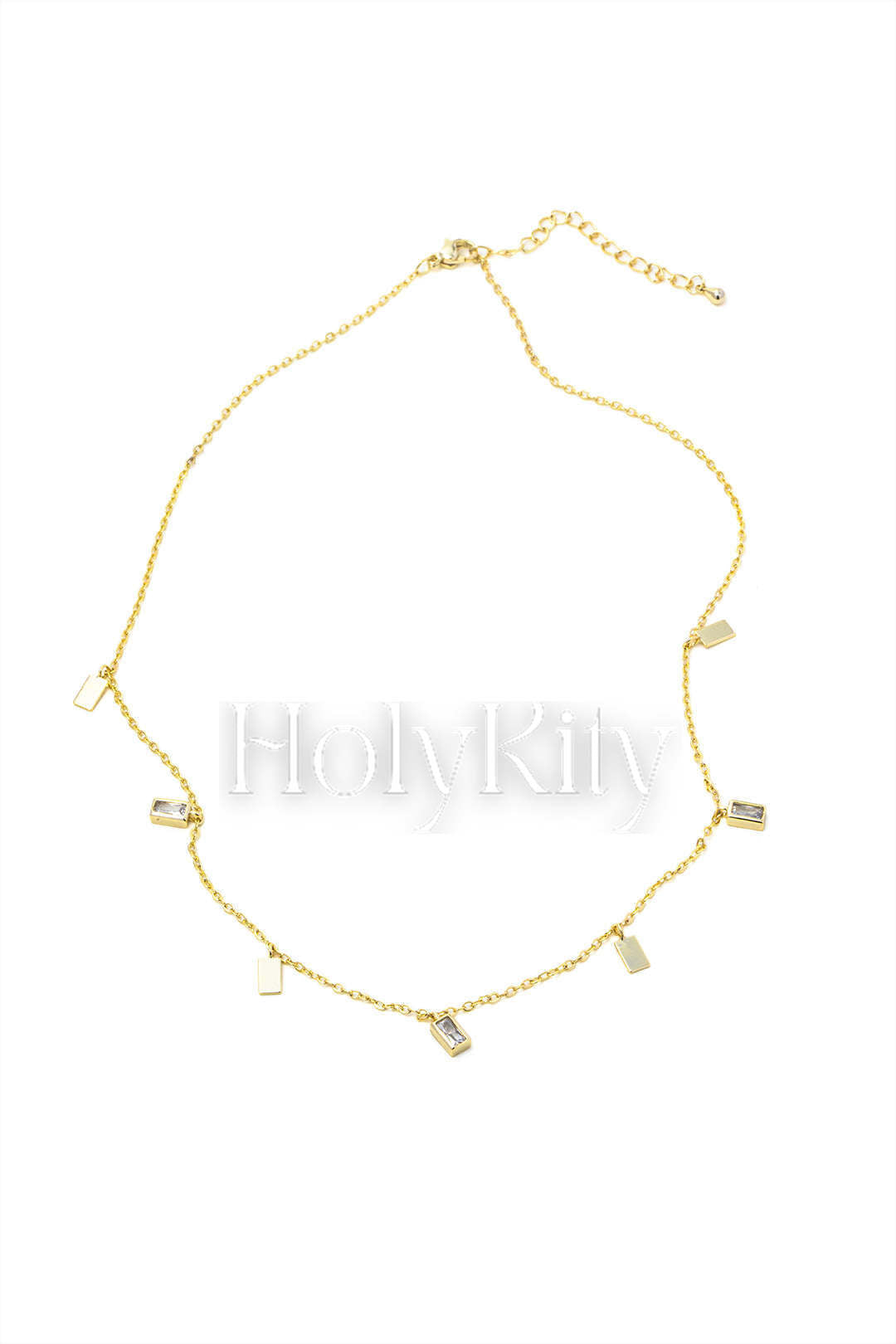 Collier chaîne multi-breloques 