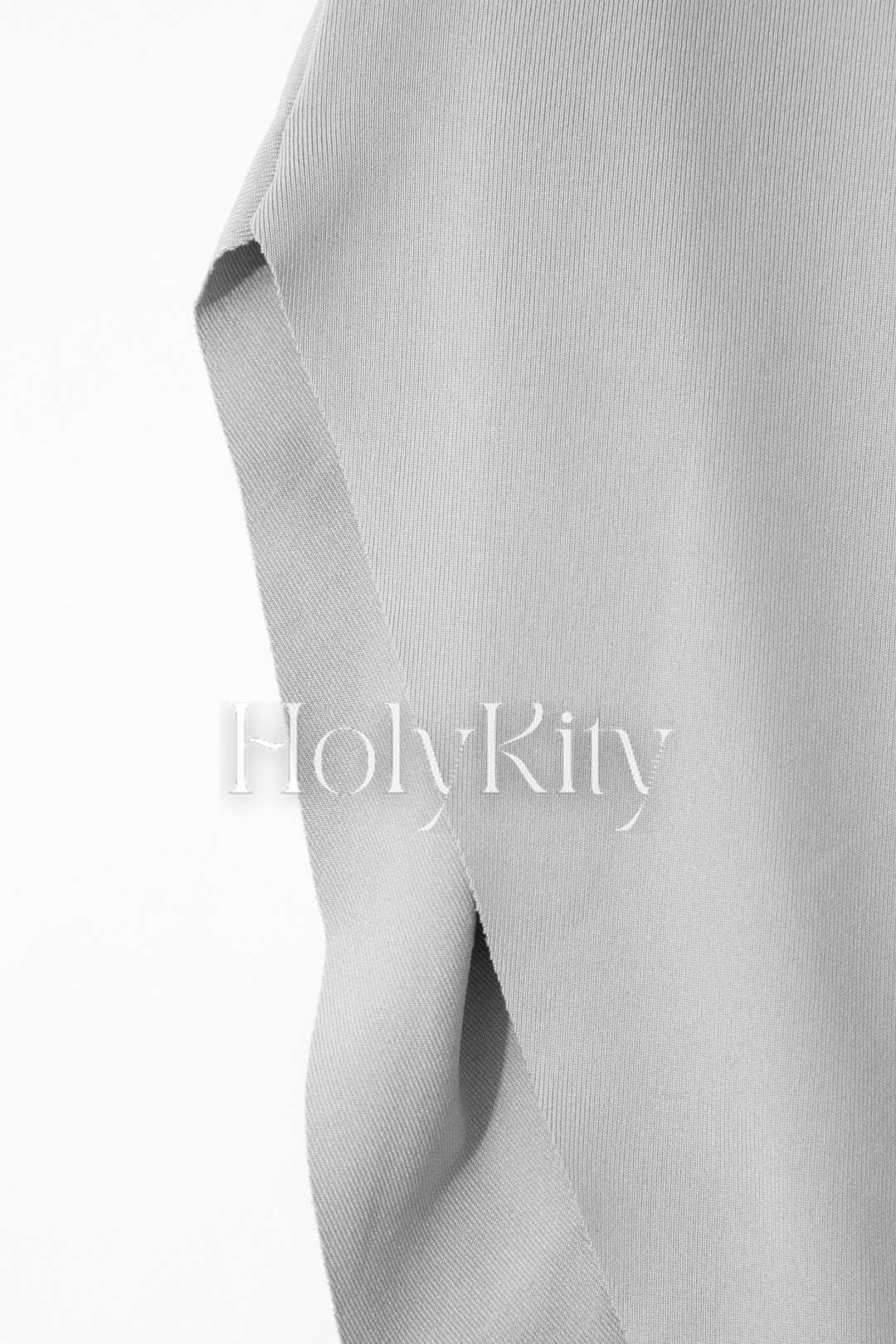 Set aus asymmetrischem Neckholderkleid aus Netzstoff und Bolero mit Krawatte 