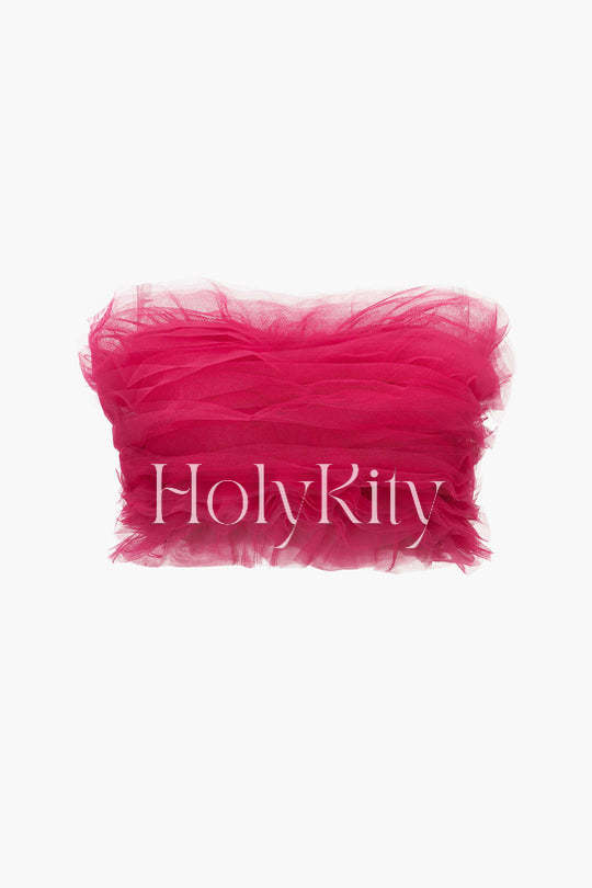 Haut tube en tulle 
