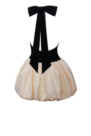 Yaira Backless Drop Waist Mini Bubble Dress