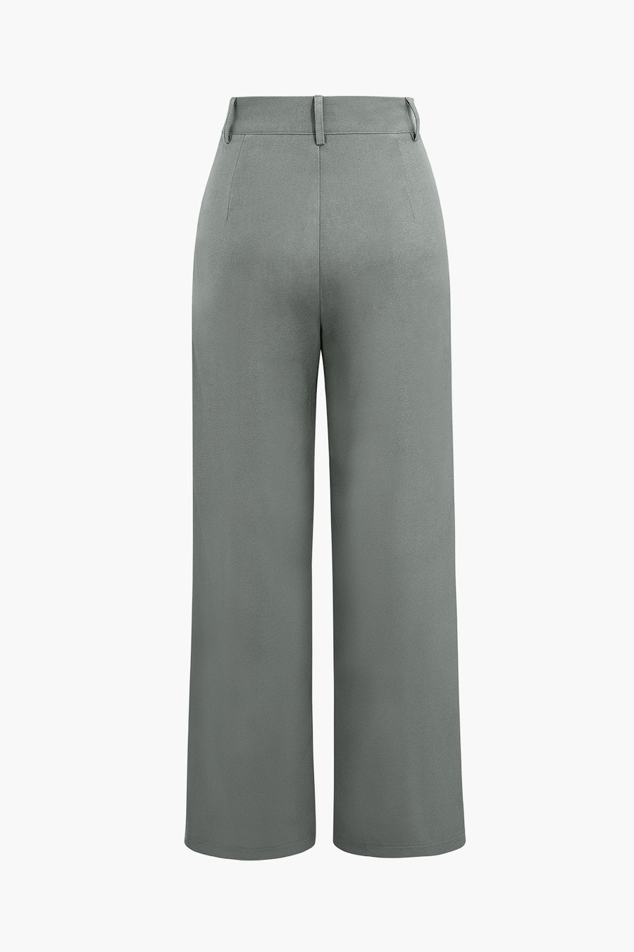 Draped Wrap Straight Leg Suit Pants